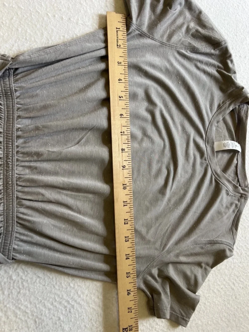 Lululemon Gray heather Unwind Your Mind short sleeve tee dress Women's Size 2